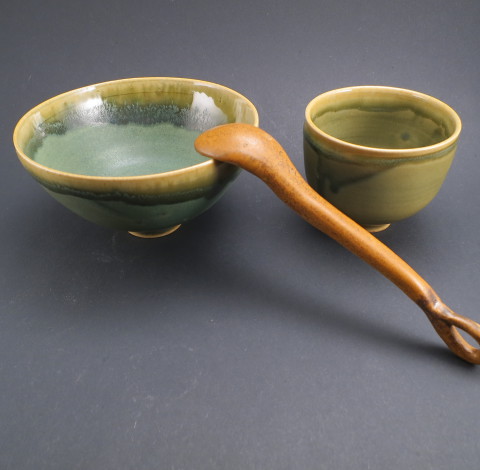 Tea Cups for Green Tea Ceremony - Ildikó Károlyi