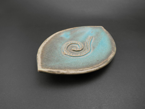 Turquoise Spiral Soap Dish - Ildikó Károlyi