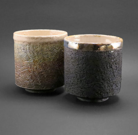 Moss and Carbon Cappuccino Cups - Ildikó Károlyi