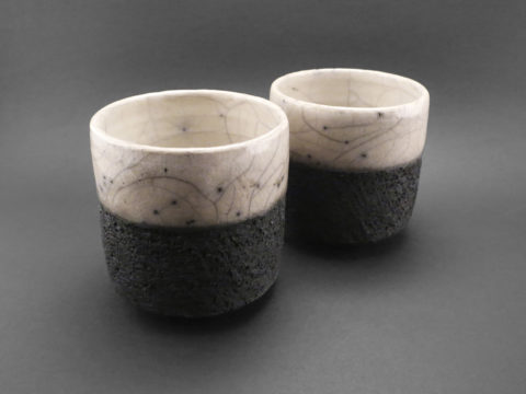 Black and White Cups - Ildikó Károlyi