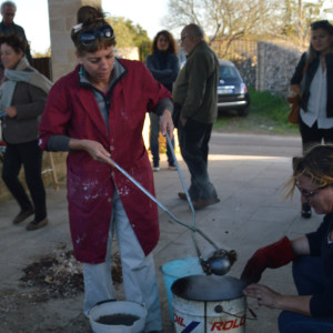 Raku+Air: Oxygen levels determine patterns on the surfaces